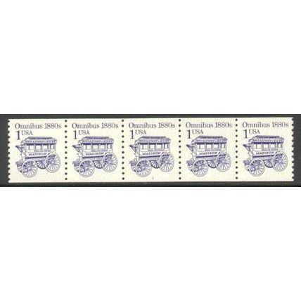 2225b 1c Omnibus Fine MNH Dry Gum PNC 3/5 R0918