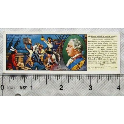 1938 Typhoo Events British History No. 20 American Revolution