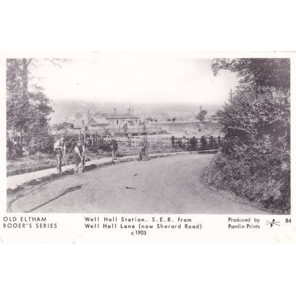 Eltham SER Well Hall Lane London Train Railway Station in 1905 Postcard