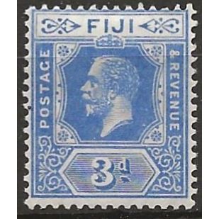 Fiji 1924 SG234 3d Bright Blue Mounted Mint ..