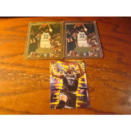1995 Fleer/Ultra, 3-Cards, SHAQUILLE O'NEAL, HOF, Magic,