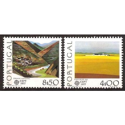 Portugal 1977 Europa, Landscapes, Set of 2 UNM / MNH