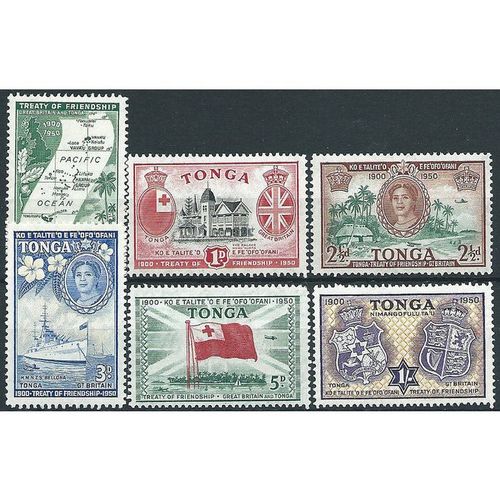 Tonga 1951 Treaty of Friendship Set SG95-100 Unmounted Mint .....