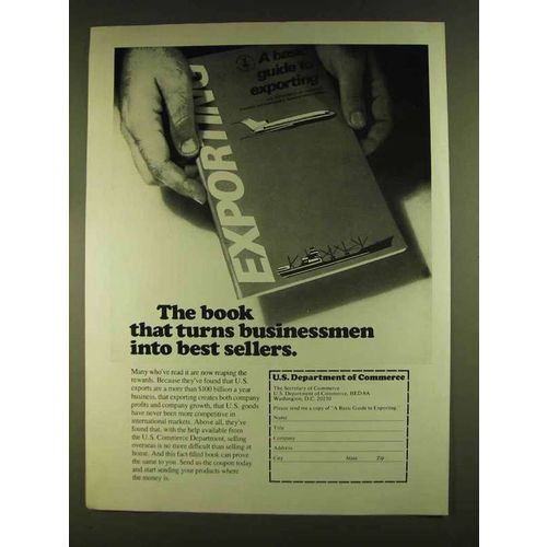1980 U.S. Department of Commerce Ad - Best Sellers