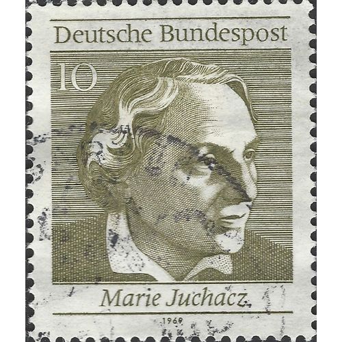 GERMANY, 50 Years of Women's Suffrage, Marie Juchacz, brown 1969, 10pf