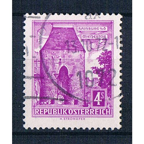 Austria 1957 SG1316 a10 Buildings 4s Used Stamp