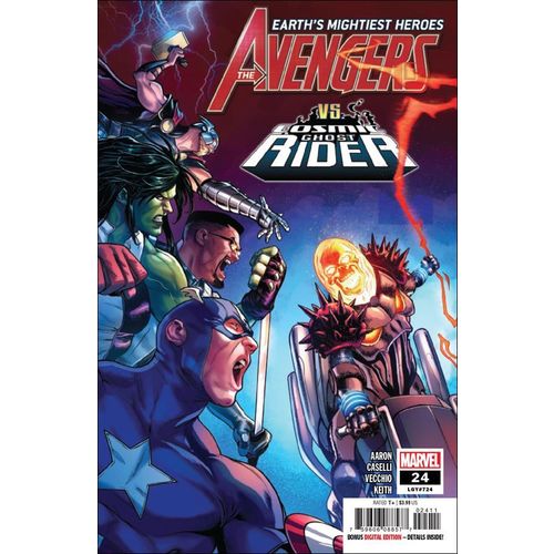 Avengers (2018) #24 LGY#724 MARVEL COMICS Challenge of the COSMIC GHOST RIDER