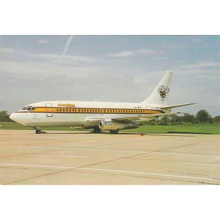 Busy Bee Boeing B737 2R4C Civil Aircraft Postcard (A19052)