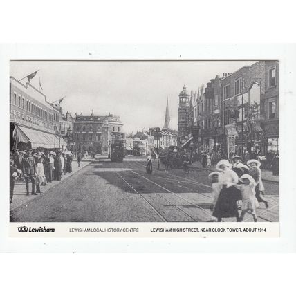 High Street Lewisham Local History Centre Reproduction Postcard London