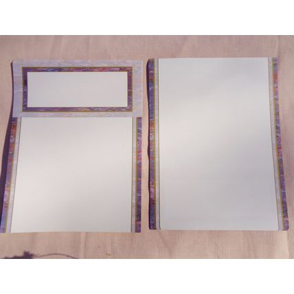 Purple Marble Tri-fold Brochure Paper Stationery 45 Sheets Craft Scrapbook 019