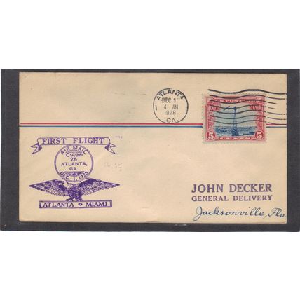 1st Flight C11 5c Beacon (Unkn Cachet-Stamped/A) CV00884