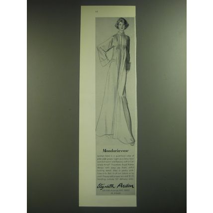1974 Elizabeth Arden Robe by Royal Robes Ad - Mandarin-ease