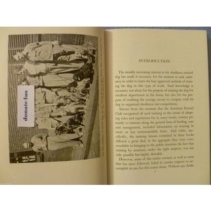 COMPANION DOG TRAINING by HANS TOSSUTTI HCDJ REVISED 1964 EDITION ILLUSTRATED