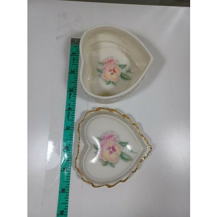HERITAGE HOUSE Trinket Box Celebration of Love Pink Floral no music (A73)