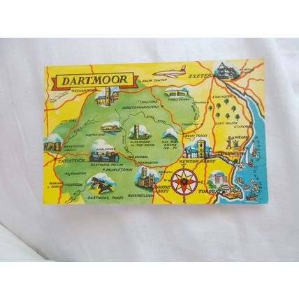 DARTMOOR MAP CARD (10/02) POST O.SEAS