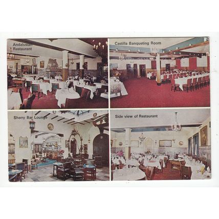 Martinez Spanish Restaurant Regent Swallow Street & Piccadilly London Postcard