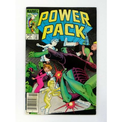 Power Pack #4 Marvel Comics Rescue Newsstand Edition VF+ 1984