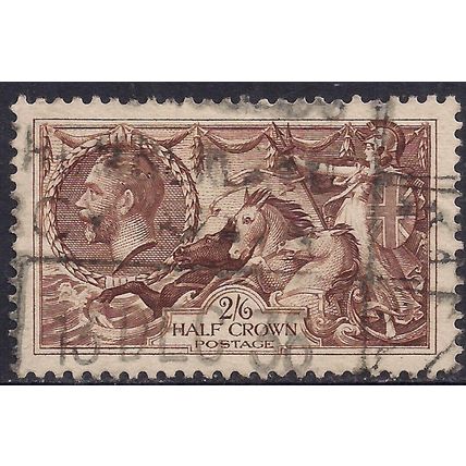 GB 1934 KGV 2/-6d Chocolate Brown Seahorse SG 450 CV £40 ( L1306 )
