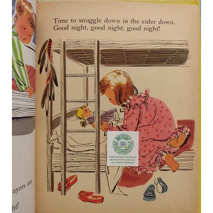 1953 FRANK LUTHER'S GOOD MORNING & GOOD NIGHT TWO-IN-ONE WONDER PICTURE BOOK