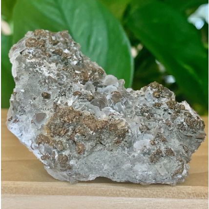 Pyrite Calcite Crystal Cluster Poker Chip Fish Scale Chalcopyrite Ore Matrix 2.7