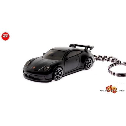 RARE KEYCHAIN CARBON BLACK PORSCHE 911 GT3 CUSTOM Ltd EDITION GREAT GIFT