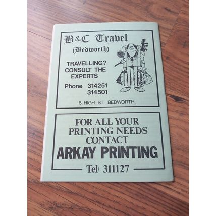 1976/77 Bedworth United vs Banbury United - Southern League * FREE P&P *