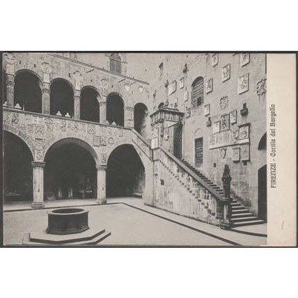Cortile del Bargello, Firenze, c.1905 - Cartolina