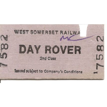 West Somerset Railway Edmondson Ticket - Day Rover
