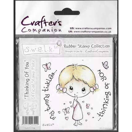 Crafter's Companion. S.W.A.L.K. Thinking Of You Stamp Set. Stamping Cardmaking
