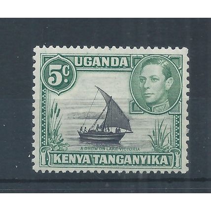 Kenya, Uganda & Tanganyika stamps. 1938 etc George VI 5c green & black MH (N964)