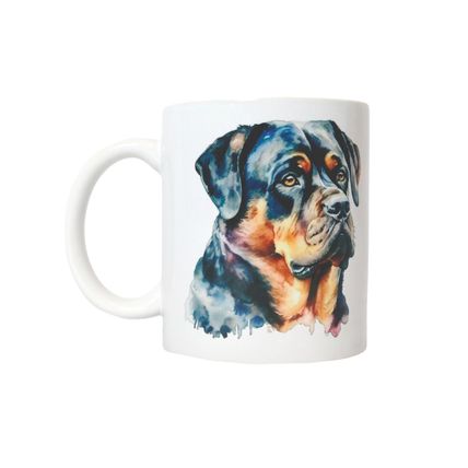 Rottweiler - Printed Ceramic 11oz Mug - Free Personalisation Available