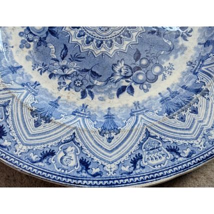 Antique china WEDGWOOD PLATE Victorian 1800s English marks 1862 very old