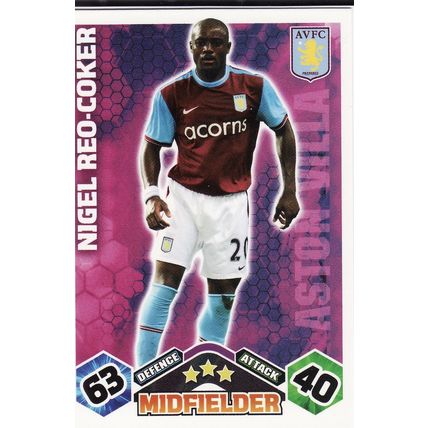 Match Attax 2009/2010 Nigel Reo-Coker Aston Villa