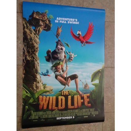 The Wild Life - Movie Poster with Robin Crusoe, Rosie the Tapir & Mak the Parrot