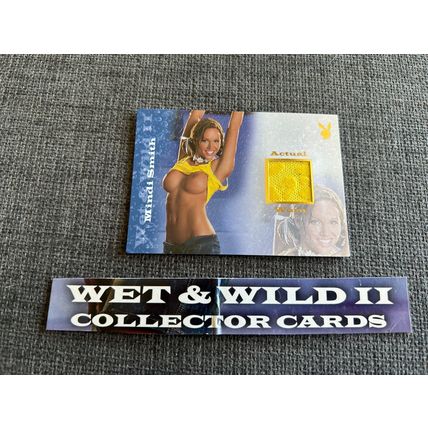 Playboy Wet & Wild II Authentic Worn Material Swatch Card Mindi Smith MS/M
