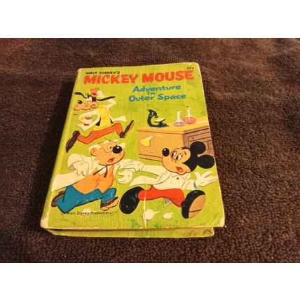 Big Little Book Mickey Mouse Adventure In Outer Space #20 By George E Davie 1968