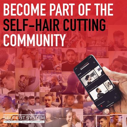 Self-Cut System Travel Version - Three Way Mirror for Self Hair Cutting with Hei