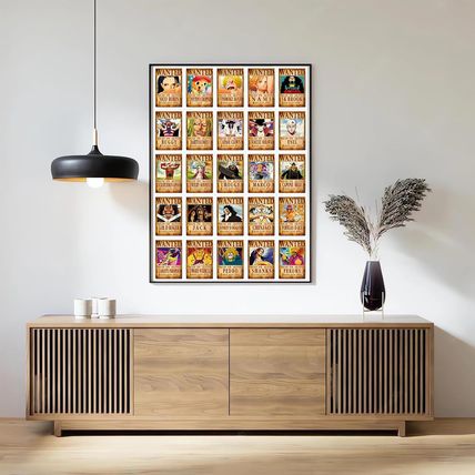 Set of 100 Anime One Piece Wanted Poster Postcards Luffy Zoro Sanji Nami Usopp C