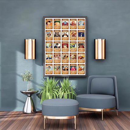 Set of 100 Anime One Piece Wanted Poster Postcards Luffy Zoro Sanji Nami Usopp C