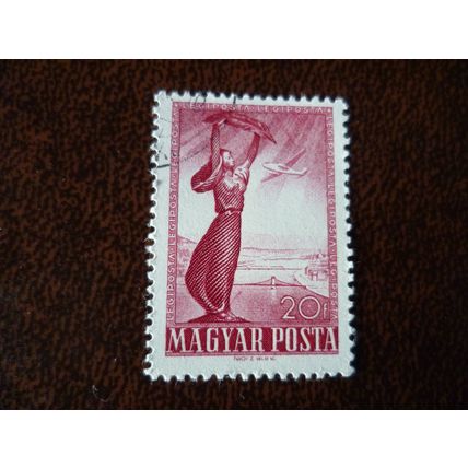 Hungary 1950 Air 20fi Liberty Statue fine used stamp SG1132 planes