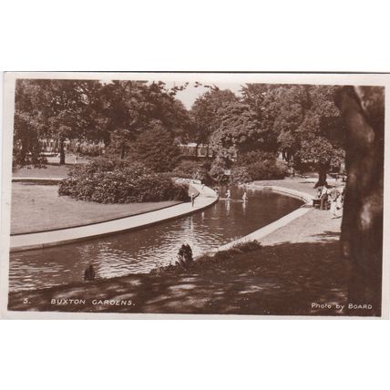 EC864 BUXTON GARDENS. PRINTED POSTCARD