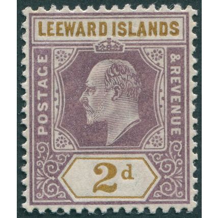 Leeward Islands 1902 2d. dull purple & ochre SG22 unused