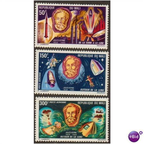 REPUBLIQUE DU MALI 1970 AIR JULES VERNE SPACE TRAVEL