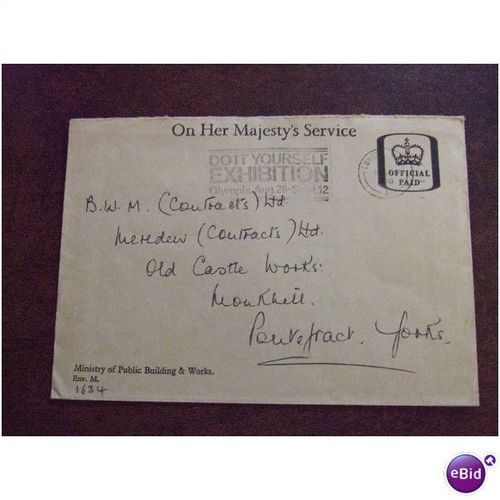 1970 GB Do It Yourself Exhibition Olympia Slogan OHMS Cover(2) Pontefract