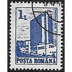 Romania Mi 4667: 1 L. royal blue Definitive: Hotels: Continental, Timişoara.