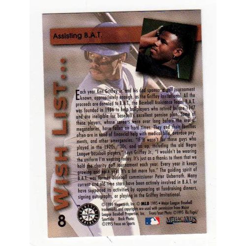 1995 Megacards Wish List Ken Griffey Jr. card #8 – HOF – Mariners