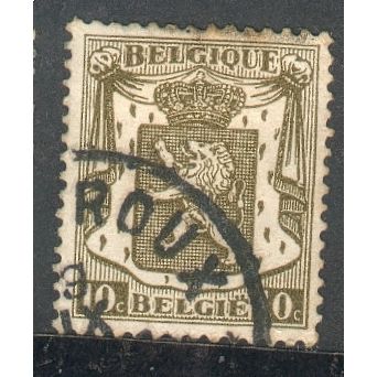 Belgium 1936 - SG729 - 10c olive - State Arms - used 2