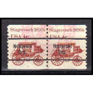 Used 1898Ab 4c Stagecoach Very Fine CNP Left 3 PA0342