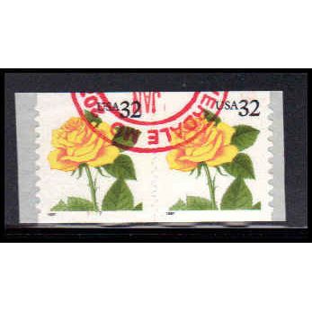 Used 3054 32c Yellow Rose Very Fine CNP Left 7777 PA1914