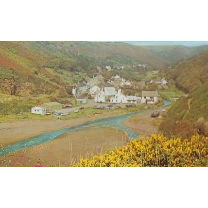 Lower Solva Permbrokeshire Vintage Aerial Scottish Postcard